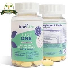 Bari Life Just One Bariatric Multivitamin with Iron, 90 Count, Once Daily