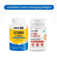 Tata 1mg Vitamin B Complex Capsules with, B1,B2,B3,B5,B6,Biotin (Pack of 60)