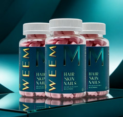 ( pack of 3 )WEEM Hair Skin and Nails Gummies – Supports Healthy Hair