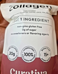 Curativa Grass-Fed Collagen Peptides Supports Bones Skin Hair Nails 300g.B6