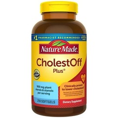 Nature Made CholestOff Plus Softgels Supports a Healthy Heart 210 ct.