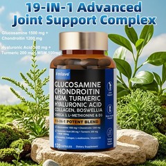 2 Pack Glucosamine Chondroitin Turmeric MSM Triple Strength Joint Support 240ct