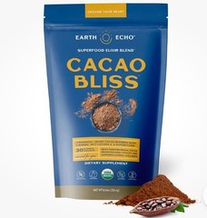 Earth Echo Raw Cacao Bliss Superfood Powder Organic Non GMO Health 30 Serving