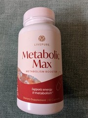 LivePure Metabolic Max Metabolism Booster 60 Capsules – New / Sealed!