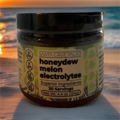 Santa Cruz Paleo Honeydew Melon Electrolytes Powder Sugar-Free Gluten-Free 4.4 …