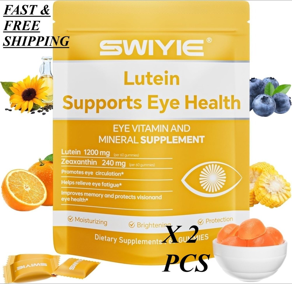 2 PACKS-LUXRY SWIYIE Lutein Gummies – Eye Health Support with Lutein&Zeaxanthin