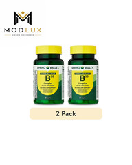2 Pack Spring Valley Vitamin B-50 Complex Timed-Release Tablets 60 Count