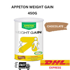 1X TIN APPETON WEIGHT GAIN CHOCOLATE 450G -EXPRESS SHIPPING DHL
