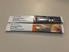 Arbonne Blackberry and Mango Peach Energy Fizz Sticks, Ginseng