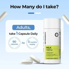 Oxyenergy Milk Thistle Liver Detox & Colon Cleanse,Natural Liver Health Support