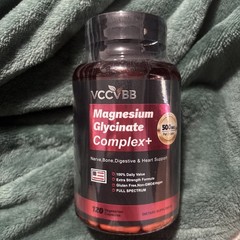 Magnesium Glycinate 500mg 120 Vegan Caps | High Absorption Complex | Sleep Stres
