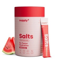 Supply6 Salts | Electrolyte Mix | Zero Added Sugar, (54 Servings, Watermelon) k3