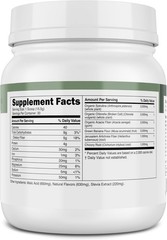 Organic Prebiotic Greens: Spirulina, Chlorophyll, Detox Support – 30 Servings
