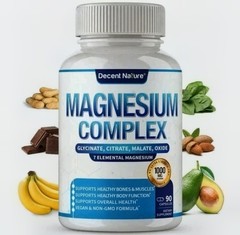 1~5x Magnesium 8 in 1 Complex 1000mg & Blood Sugar Blend Supplement Combo 90Caps