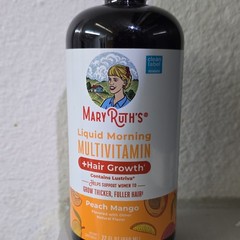 MaryRuth’s Liquid Morning Multivitamin + Hair Growth Peach Mango 22 fl oz