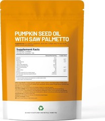 VivoNu Pumpkin Seed Oil with Saw Palmetto Capsules|Cold Pressed, Pure Virgin Oil