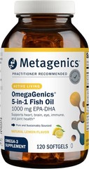 Metagenics OmegaGenics EPA-DHA 1000 – Lemon, 120 Softgels EXP 03/28