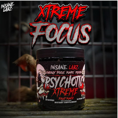 INSANE LABZ PSYCH-O-TIC XTREME Pre-Workout Powerhouse Energy Focus 25 Serving
