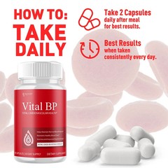 (3 Pack) Vital BP innovative Blood Support Vitamin Formula VitalBP 180 Capsules