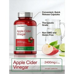 Horbäach Apple Cider Vinegar Capsules 2400mg | 150 Count | Non-GMO & Gluten Free