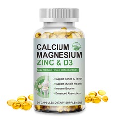 Calcium Magnesium Zinc with Vitamin D3 Strong For Bone Health Muscle Improvement