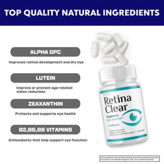 (5 Pack) Retina Clear Capsules, RetinaClear Eye Health Support (300 Capsules)