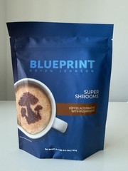 Blueprint Bryan Johnson Super Shrooms Mushroom Coffee 70mg 30 Servings