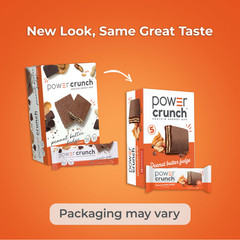 Power Crunch Original Protein Energy Bars, Peanut Butter Fudge, 1.4 oz, 5 Count