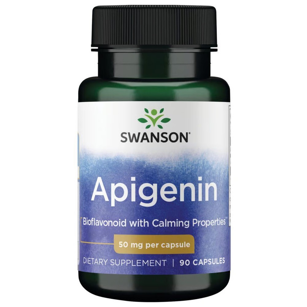 Swanson Apigenin Natural Bioflavonoid Supplement (90 Capsules, 50mg Each)