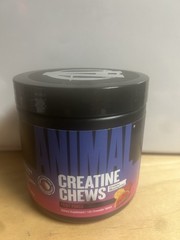 Animal Creatine Chews – Fruit Punch – 120 Tablets – EXP 10/2027 Workout Recovery