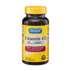 Rexall Vitamin D3 Softgels, 120 Count