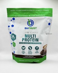BioTrust Low Carb Multi Protein 24g Protein (1.2 LB) Cafe Mocha NEW