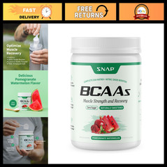 Vegan BCAA Powder 5g – 2:1:1 Amino Acids + Nitric Oxide Booster, 30 Servings, Po