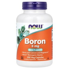 Now Foods Boron 3 mg 250 Capsules GMP Quality Assured