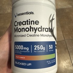 BUCKED UP CREATINE MONOHYDRATE Pure Micronized – Fruit Punch – 50 servings 5000m