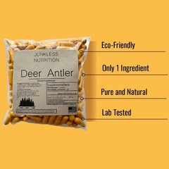 100% PURE Deer Antler Velvet Extract 20:1 Powder Capsules 500mg (Cervi Cornu)