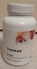 Thorne CoQ10 100mg Ubiquinone Heart Brain Energy 60 Softgels EXP: 12-2027