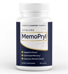 (1 Pack) MemoPryl Nootropic All Natural Brain Supplement Memo Pryl 60 Capsules