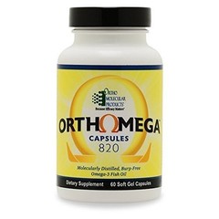 High-Potency Omega-3 Fish Oil Supplement, 820mg, 60 Softgel Capsules