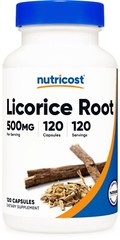 Nutricost Licorice Root 500mg, 120 Capsules – Non-GMO, Gluten Free
