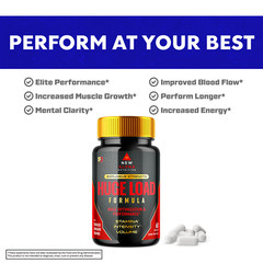 Huge Load Formula Optimizes Strength, Boost Performance and Stamina 60 Capsules