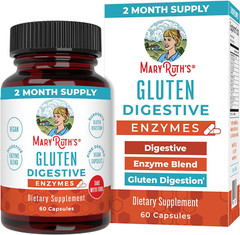 Gluten Enzymes Capsules | up to 2 Month Supply | Enzyme Supplement for Gut He…