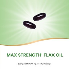 Nature’s Way Flax Oil Max Strength‡, Supports 200 Count (Pack of 1), Gold