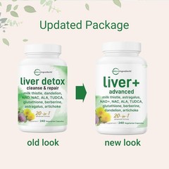 Liver Advanced+, 240 Veggie Capsules | 20-in-1 Complex with Milk Thistle
