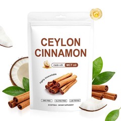 Ceylon Cinnamon 7200mg Equivalent Softgels MCT Oil Highly Bioavailable 30 Count