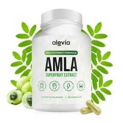 3x Alevia Organic Amla Capsules 1000mg Indian Gooseberry Antioxidant Supplement