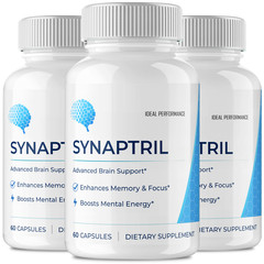 Synaptril Capsules, Synaptril Brain Supplement for Health (3 Pack)