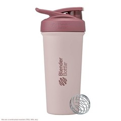BlenderBottle 25oz Stainless Steel Strada Water Bottle – Rose Red