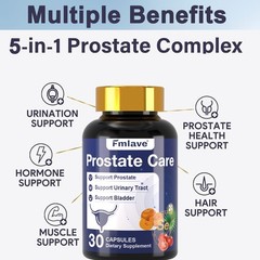 (2 Pack) Prostate Support – Reduce Frequent Urination, Stamina supplement 60ct