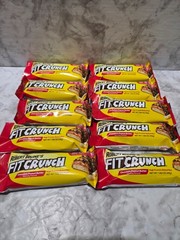 Lot of 10 FitCrunch 16g Protein Bars Chocolate Peanut Butter 1.62 OZ 10/2026